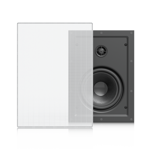 UniFi In-Wall Speaker Altavoz Empotrable de Pared / Woofer 6.5" 130W / Tweeter 1" Pivote ±15° / 8 Ohms / Cobertura Simétrica Axial de 90° / NDAA Compliant