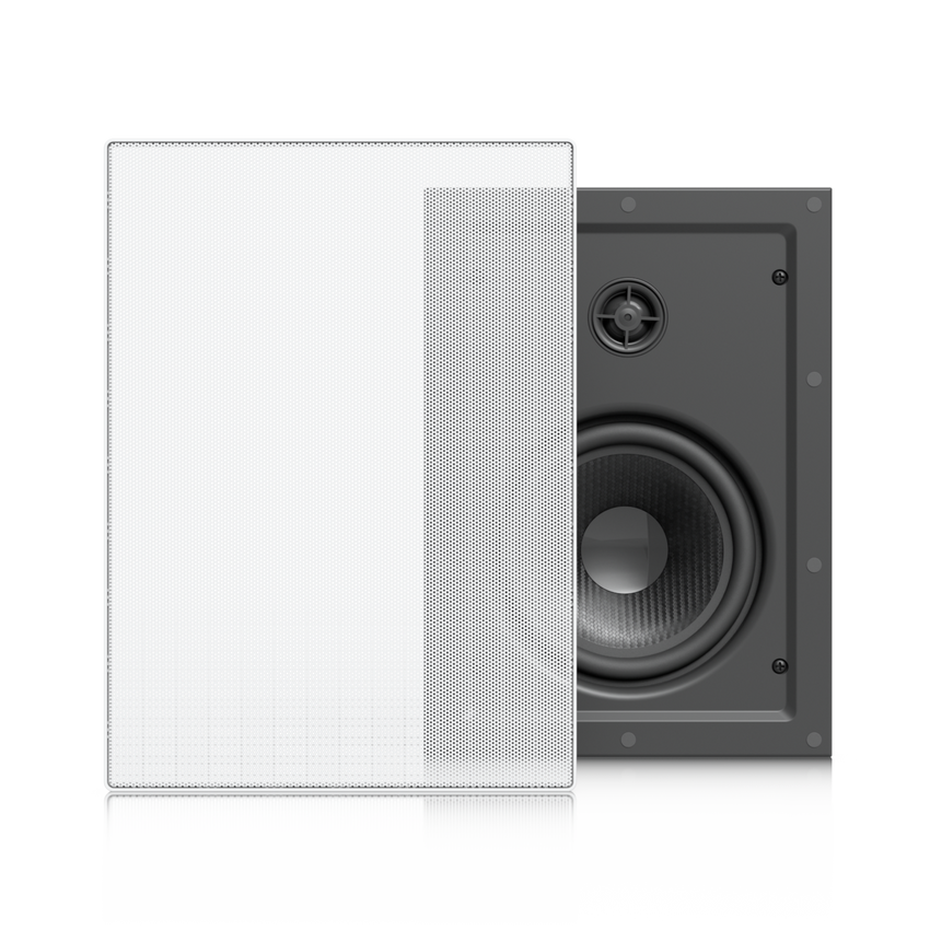 UniFi In-Wall Speaker Altavoz Empotrable de Pared / Woofer 6.5" 130W / Tweeter 1" Pivote ±15° / 8 Ohms / Cobertura Simétrica Axial de 90° / NDAA Compliant