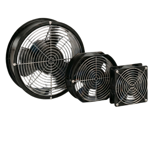 Ventilador Axial Compacto 6 Pulgadas / 115VAC / 102CFM / Silencioso / Acero Negro / 50,000 Horas Operación