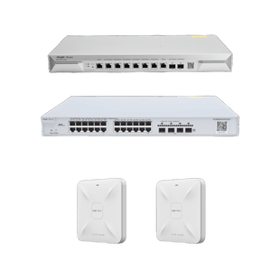 Solución Completa de Red para hasta 1500 Clientes y hasta 9 servicios de Internet., Ideal para Iniciar un Proyecto de Hotelería u Oficina