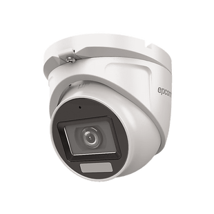 [Dual Light + ColorVu] Turret TURBOHD 2 Megapixel (1080p) / Lente 2.8 mm / 30 mts IR EXIR + 20 mts Luz Blanca / Micrófono Integrado / Exterior IP66 / Metal / dWDR