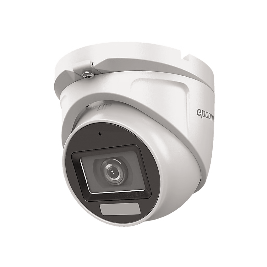 [Dual Light + ColorVu] Turret TURBOHD 2 Megapixel (1080p) / Lente 2.8 mm / 30 mts IR EXIR + 20 mts Luz Blanca / Micrófono Integrado / Exterior IP66 / Metal / dWDR