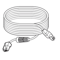 Cable extension de 15m para colocar lentes remotos compatible con camara PNM-9000QB Hanwha