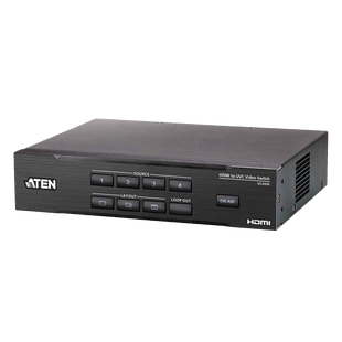 Switcher HDMI a USB 4 Entradas | 4K@60 | USB-C Streaming | Audio Mixer | PiP/Chroma | Control App