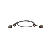 Patch Cord Cat6A IndustrialNet, Blindado S/FTP, Con Plug Industrial y Tapa en Cada Extremo, 5 Metros