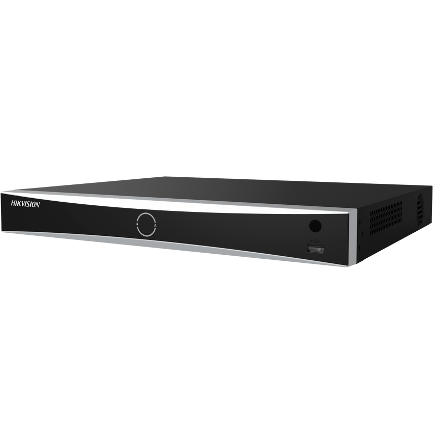 [AcuSeek] NVR 12 Megapixel (4K) / 32 canales IP / 16 Puertos PoE+ / Recocimiento Facial / AcuSense (Evita Falsas Alarmas) / 2 Bahías de Disco Duro / HDMI en 4K / Alarmas I/O / 300 Metros PoE Modo Extendido