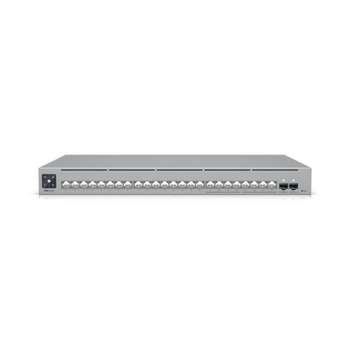 UniFi Switch Pro Max 24 – Switch Capa 3 con 24 Puertos (8 × 2.5 GbE y 16 × 1 GbE), 2 Puertos SFP+ 10G y Pantalla Informativa Integrada