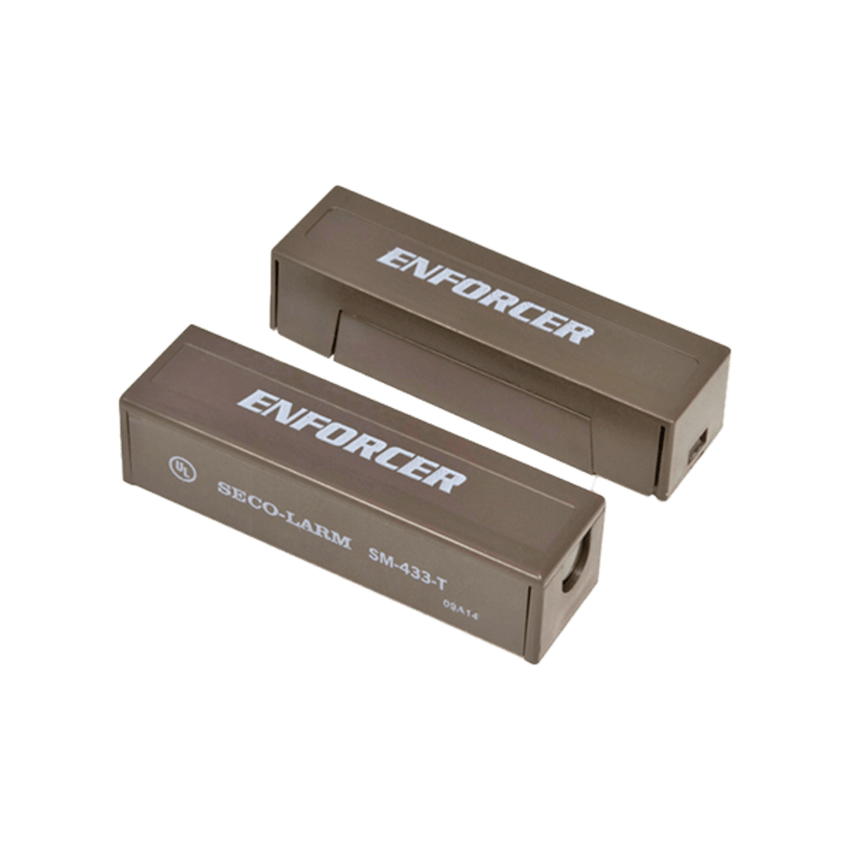 Contactos Magnéticos de  Montaje Superficial / Terminales Chapados en Oro / SPST (N.O.) / Circuito Cerrado / Imán Neodimio / 11/4" Brecha / Plástico ABS