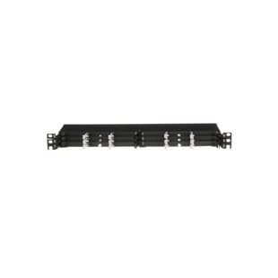 Panel de Distribución de Fibra Óptica, Acepta 18 Cassettes HD Flex™ en 4 Espacios, Hasta 144 Fibras, 1 UR
