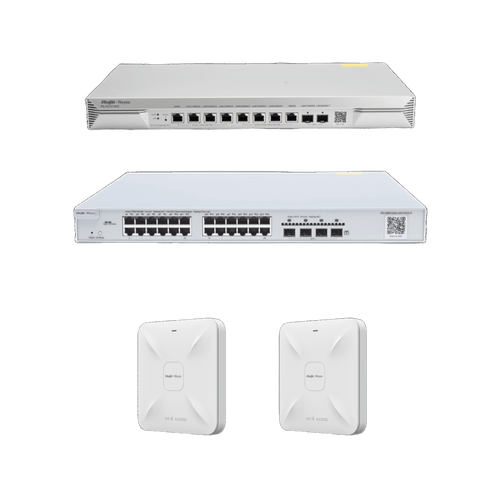 Solución Completa de Red para hasta 1500 Clientes y hasta 9 servicios de Internet., Ideal para Iniciar un Proyecto de Hotelería u Oficina
