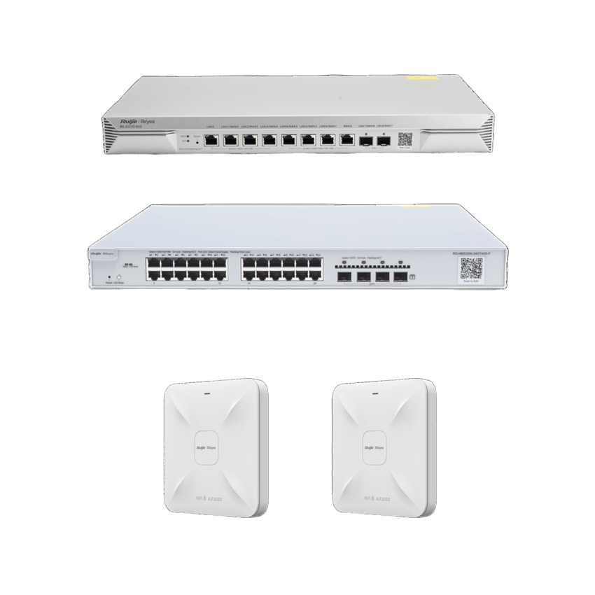 Solución Completa de Red para hasta 1500 Clientes y hasta 9 servicios de Internet., Ideal para Iniciar un Proyecto de Hotelería u Oficina