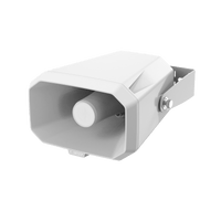 Altavoz IP Tipo Corneta / 10W / PoE+ / E/S de Alarma / Para integración con sistema Hanwha / IP66 / SIP, IPv4, HTTP, DNS, NTP, TCP, UDP, ARP.