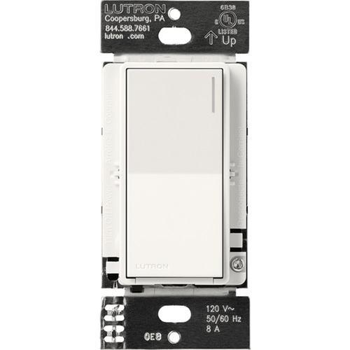 (RadioRa3) Apagador Sunnata color blanco para linea Radio Ra3, 8A de iluminacion, 5.8A Motor