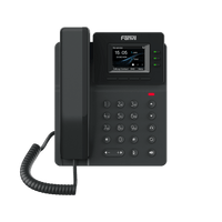 Teléfono IP empresarial para 4 líneas SIP con pantalla LCD de 2.4 pulgadas a color, Opus y conferencia de 6 vías, PoE.