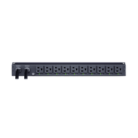 PDU ATS (Fuente Redundante Auto-transferible) Monitoreable, Para Distribución de Energía, 2 Entradas 120 Vca NEMA5-15P, Con 10 Salidas NEMA 5-15R, Horizontal 19in, 1UR
