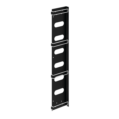 Organizador de Cables Vertical / Acero / Negro / Para Gabinetes Sísmicos / Kit 3 Piezas / Incluye 10 Envolturas Velcro 8 pulg (203 mm)