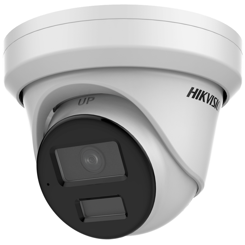 Turret IP 4 Megapixel / Lente 4 mm / Dual Light (40 mts IR + 40 mts Luz Blanca / DARKFIGHTER S / Microfono Integrado /  Exterior IP67 / WDR 130 dB /  4 Analíticos: AcuSense, Deteccion Facial, Conteo de Personas por Cruce y Zona