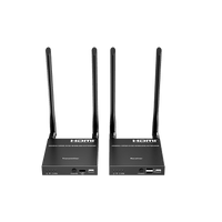 Extensor Inalámbrico HDMI| Con KVM | 4K@60Hz 4096x2160 | Tecnología ipcolor | Banda 5G 5.18-5.24 GHz | Distancia 50 m | Conexión de Hasta 1 a 4