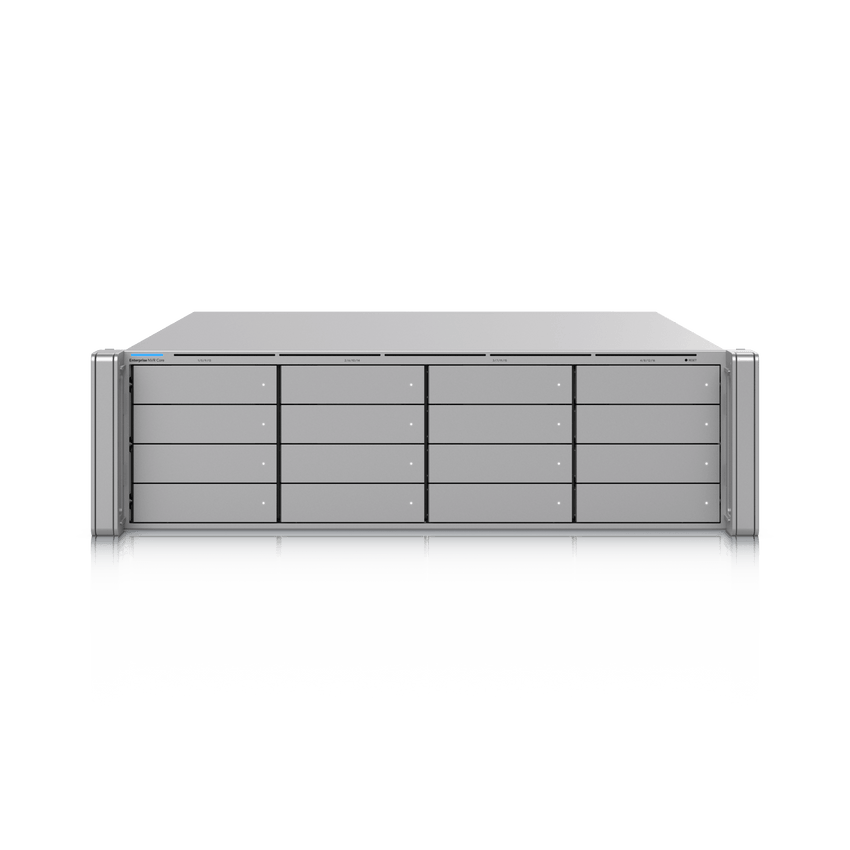 NVR Empresarial Core UniFi Protect 3U con 16 Bahías para HDD/SSD 2.5”/3.5”, Soporte para hasta 300 Cámaras 4K o 500 Full HD, Fuentes de Poder Hot-Swap y Expansión de Almacenamiento Opcional