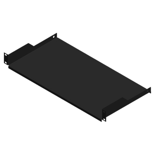 Charola para Rack de 19" de 2 postes, 23 cm de Profundidad, 1 Unidad de rack