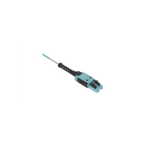 Jumper de Fibra Óptica Multimodo 50/125 OM4, LC-LC Uniboot Duplex, LSZH, Color Aqua, 3 Metros (9.84 Pies)
