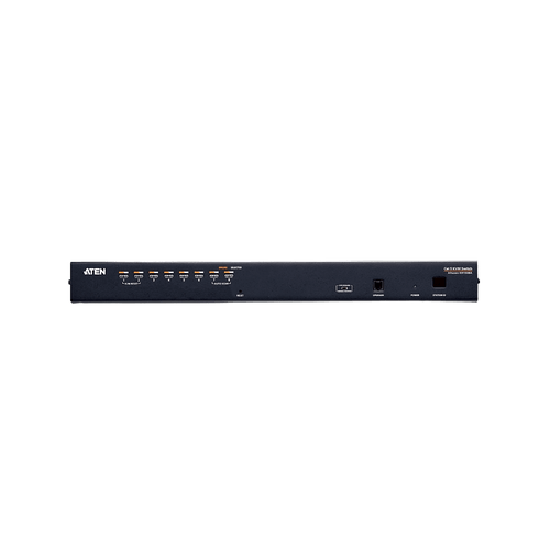 Switch KVM | Conexión Cat 5e | 8 puertos | Resolución 1920 x 1200 |  Conexión de Múltiples Switches | Compatible Windows, Linux, Mac