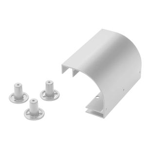 Accesorio de Bajada de Cable, Para Instalación en Escalerilla Hoffman, de Aluminio, Color Blanco