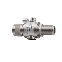 Protector de Sobretensión RF Coaxial / Enlaces GNSS y LTE / Tecnología GDT / 20 kA Imax (8/20 μs) / DC a 3.5 GHz / 50 Ω / Conectores N Hembra-Hembra / IP66