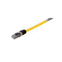 Patch Cord Cat6A, Blindado S/FTP, CM/LS0H, 2 Metros (6.56 Pies), Color Amarillo