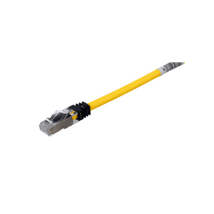 Patch Cord Cat6A, Blindado S/FTP, CM/LS0H, 2 Metros (6.56 Pies), Color Amarillo