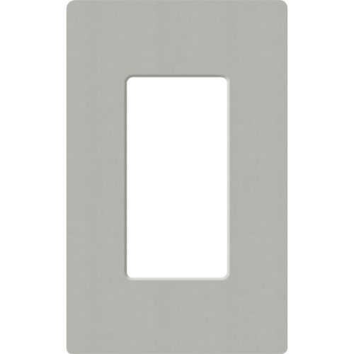 Placa de pared 1 espacio, para atenuador (dimmer), apagador ó control remoto inalámbrico LUTRON.