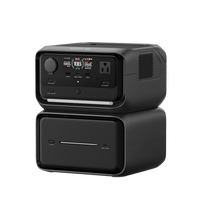 EcoFlow River 3 | Estación de Energía Portátil 858Wh Litio LFP / 2 AC 300 W (Max. 550W) / 1 USB-C 100W / 2 USB -A 12W / Cargador de Coche 8A a 12 o 24V / Conectividad WiFi y Bluetooth (App) / Carga Solar 110W Max.