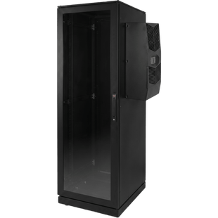 Gabinete de Telecomunicaciones ProLine V/D, 600 mm de Ancho, 1000 mm de Profundidad, Compatible Con Aire Acondicionado Tipo G52, NEMA 12, 42 UR, Color Negro
