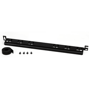 Barra para Aliviar Tensión o Peso Atrás de Patch Panel, Para Administración de 72 Cables, Color Negro