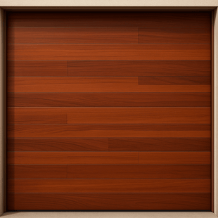 Puerta de Garage de Alta Calidad / Estilo Americano / Acabado Laminado PREMIUM / Color Madera Clara / 10x8 Pies.