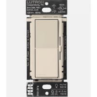 (Caseta Wireless) Atenuador de pared. Aumenta/Disminuye Intensidad de Iluminación.  No requiere cable neutro. 150W LED / 600W INC/HAL