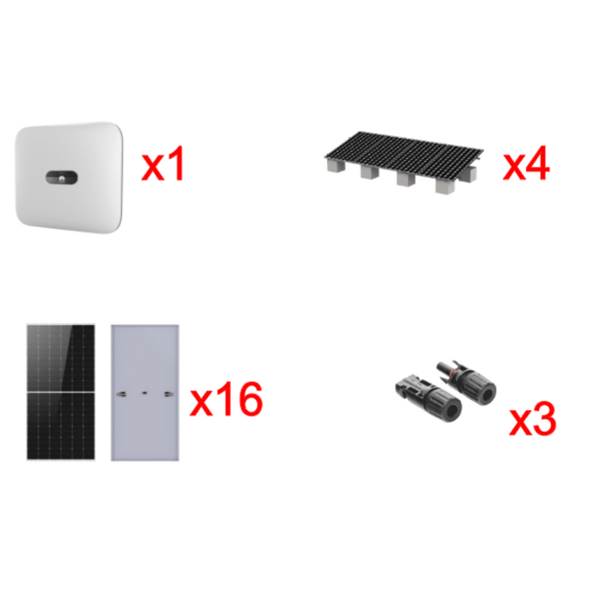 Kit Solar Interconexion  / 10kW  220Vca / Inversor HUAWEI / Montaje Incluido