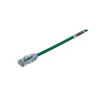 Cable de Parcheo UTP Cat6A, CM/LSZH, Diámetro Reducido (28AWG), Color Verde, 6.1 Metros (20 Pies)
