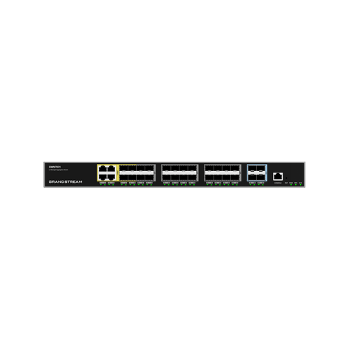 Switch de Agregación Capa 3 / 4 Puertos Gigabit Ethernet / 24 Puertos Gigabit SFP / 4 Puertos 10Gigabit SFP+ / QoS Integrada / Soporte IPv6 e IPv4 / Seguridad Avanzada / Stacking /