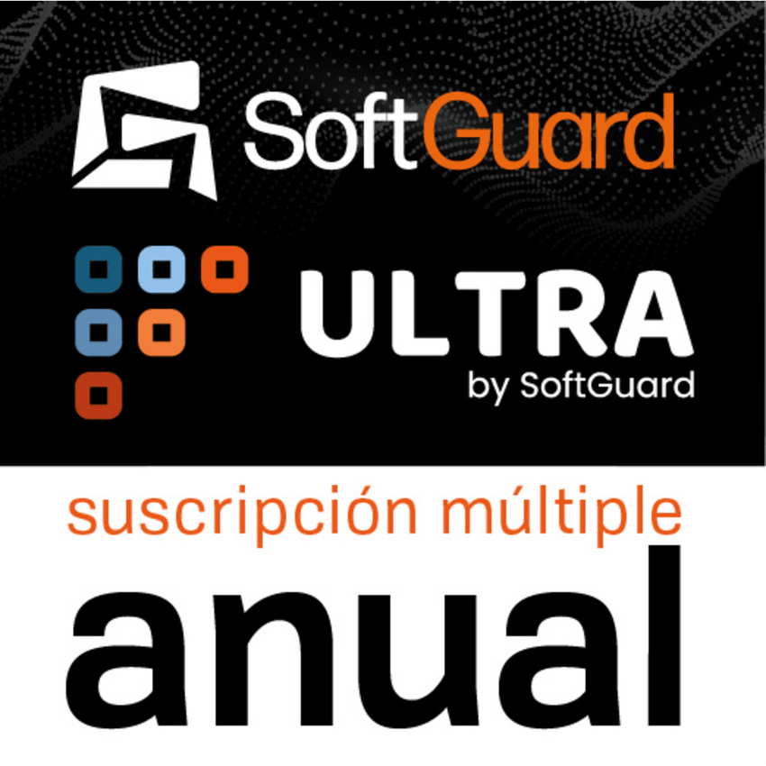 SoftGuard ULTRA MÚLTIPLE (Licencia Anual) / Software de Monitoreo / Plataforma Integral / Central de Alarmas / Video / GPS / Apps Móviles / CRM