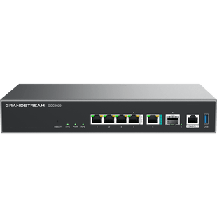 Dispositivo de Convergencia de Redes GCC6020 / Router VPN / Firewall de Próxima Generación / IP PBX / Switch de Red / 4 Puertos Gigabit Ethernet / 1 Puerto SFP+ 10 Gigabit / 1 Puerto 2.5 Gigabit / Administración en la Nube GDMS / Mont