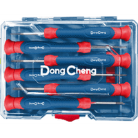 Juego de Desarmadores de Precisi�n 6 Piezas / Puntas Planas y Phillips / Mangos Ergon�micos Antideslizantes / Acero CR-V / Estuche Organizador
