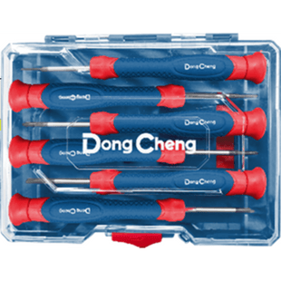 Juego de Desarmadores de Precisi�n 6 Piezas / Puntas Planas y Phillips / Mangos Ergon�micos Antideslizantes / Acero CR-V / Estuche Organizador