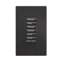 (RadioRA2) Teclado Seetouch Hibrido 6 botones, 2 botones subir/bajar, programe escenas diferentes en cada botón,puede instalarse en un interruptor de luz.