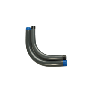 Codo Conduit Rígido de Aluminio de 2" (50.8 mm) con Recubrimiento de PVC.
