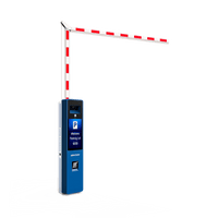 Barrera Vehicular DERECHA Todo en Uno / Brazo Articulado Incluido de 4 mts / Cámara ANPR Integrada / Boton de Ayuda / Pantalla LCD / Apertura en 4 segundos