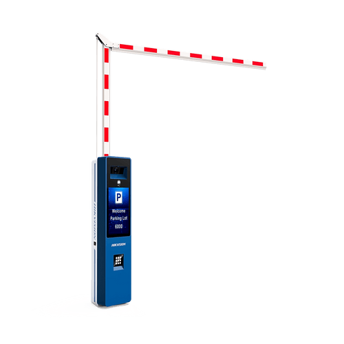 Barrera Vehicular DERECHA Todo en Uno / Brazo Articulado Incluido de 4 mts / Cámara ANPR Integrada / Boton de Ayuda / Pantalla LCD / Apertura en 4 segundos