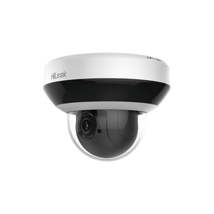 Mini PTZ IP 4 Megapixel / 4X Zoom / Audio Bidireccional / H.265+ / 20 mts IR EXIR / WDR 120 dB / PoE / IK10 / IP66 / Ultra Baja Iluminación / Micrófono Integrado / Micro SD