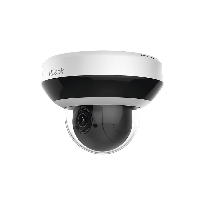 Mini PTZ IP 4 Megapixel / 4X Zoom / Audio Bidireccional / H.265+ / 20 mts IR EXIR / WDR 120 dB / PoE / IK10 / IP66 / Ultra Baja Iluminación / Micrófono Integrado / Micro SD