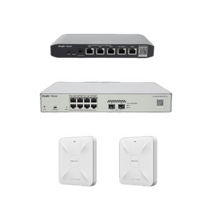 Solución Completa de Red para hasta 100 Clientes y hasta 2 servicios de Internet., Ideal para Iniciar un Proyecto de Hotelería u Oficina